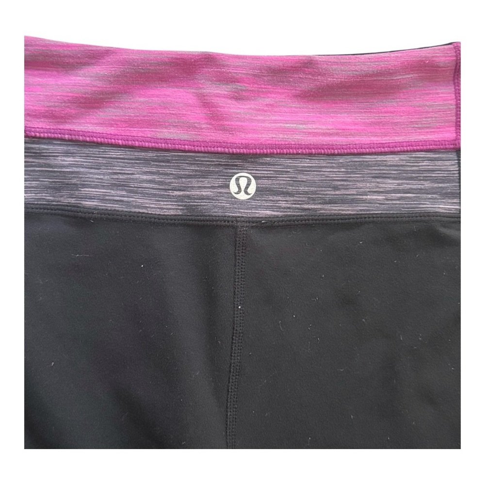 Women’s Lululemon Biker Shorts! Purple Grey Black! Size 6! - Picture 3 of 6
